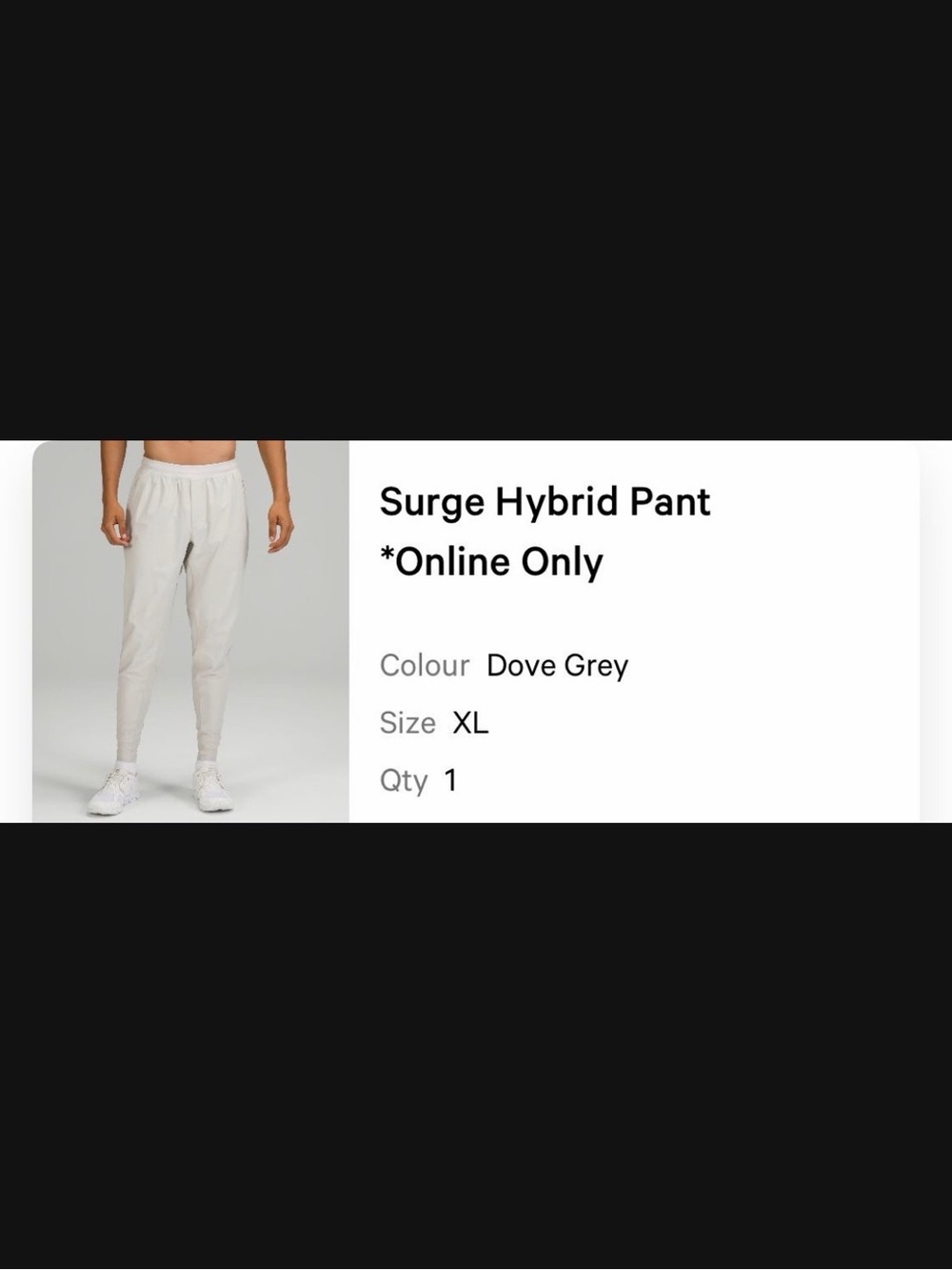 Lululemon Surge Hybrid Pant in Dove Grey